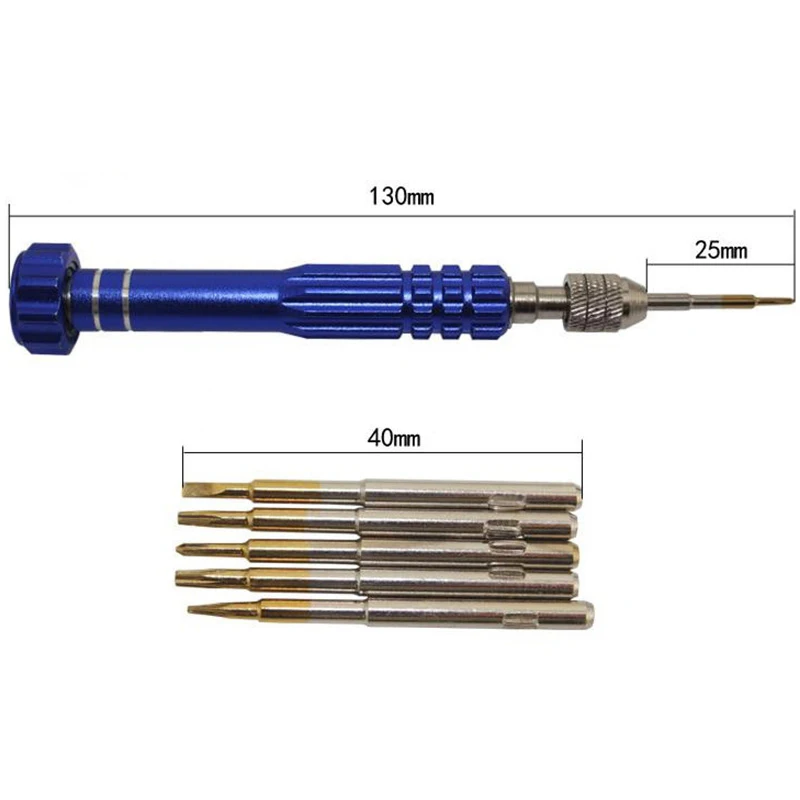 5 в 1 универсальные инструменты для ремонта телефонов Набор отверток DIY Аксессуары для мобильных телефонов случайный цвет