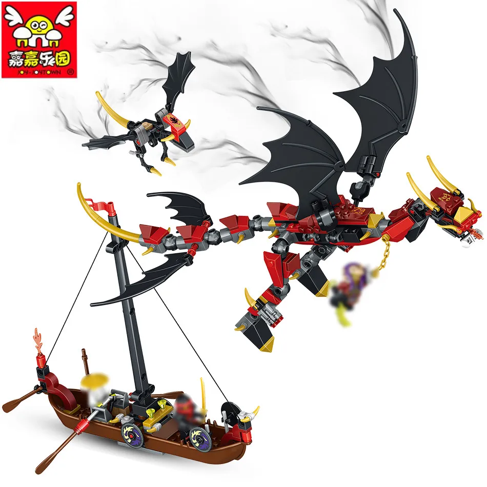 

329pcs Ninja Decisive Battle Evil Dragon Technic Assembled Model Building Blocks Toys For Children Kit DIY Gifts Birthday