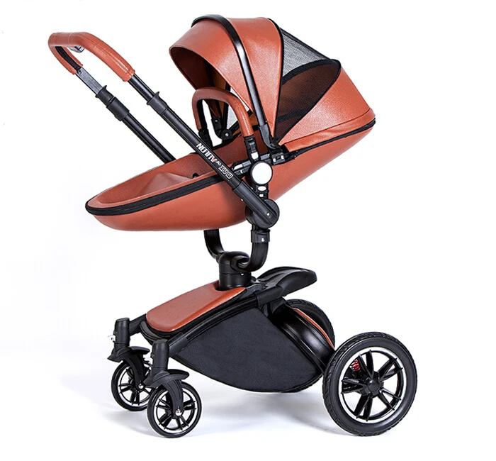 

High View 360 Degree Rotation Baby Stroller 2 in 1 Baby Cart Trolley Egg Design