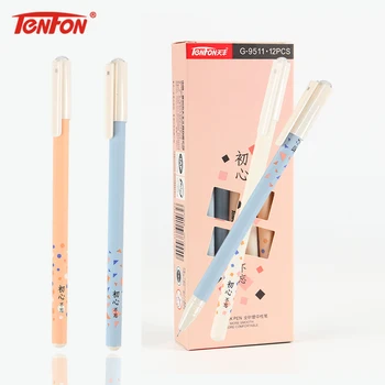 

TENFON Gel Pen Ink Black Signing Pen Kawaii Stationery Korean Students Gift Office Material School Supplies G-9511