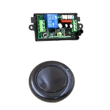 

AC 220 V 110V 1CH 10A Relay RF Wireless Remote Control Switch Wireless Light Switch Receiver + Black Transmitter 315/433Mhz