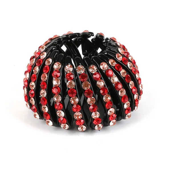 cute hair clips 1pc Korean Crystal Hair Claw For Women Ponytail Holder Ball Head Bun Maker Expanding Hair Clips Hairpins Hair Accessories 2021 headbands for women Hair Accessories
