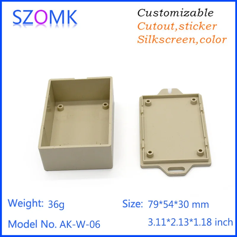 4pcs a lot szomk plastic wall mount enclosure Diy case instrument