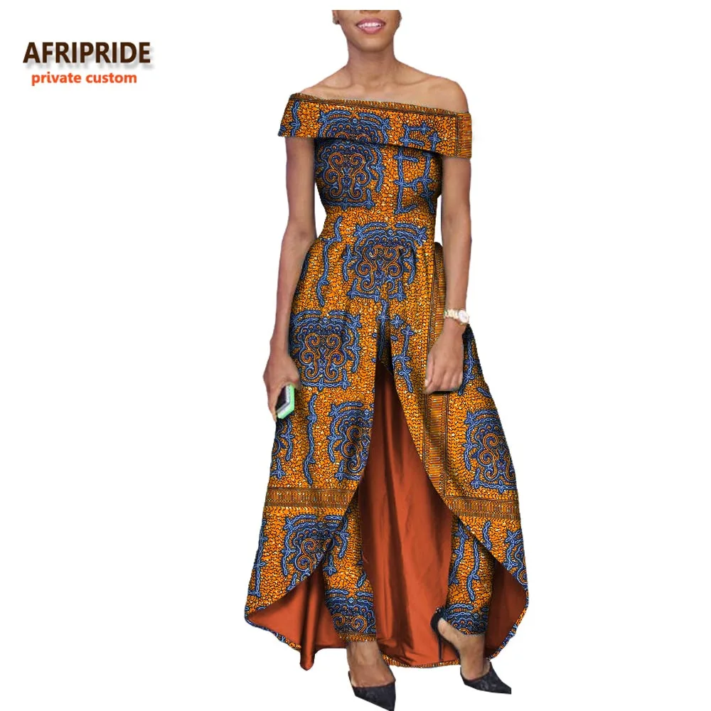 Осенний Модный женский костюм AFRIPRIDE частное индивидуальное платье до щиколотки с