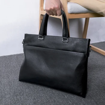 BAQI Brand Men Briefcase Bag Men HandBags Genuine Cow Leather 2019 Fashion Computer Business Bag Men Shoulder bags Messenger Bag soft genuine cow leather men bag ultra thin briefcase handbag brand designer men shoulder bag casual fashion business bag