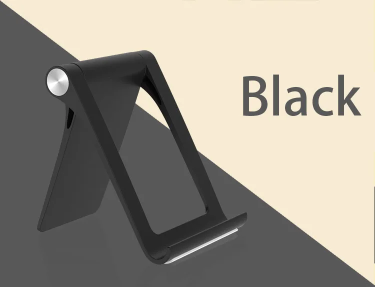 Регулируемый держатель для мобильного телефона, планшета, офиса, настольного стола, настольная подставка, портативный кронштейн для samsung S9, S8, iPhone XS - Цвет: Black