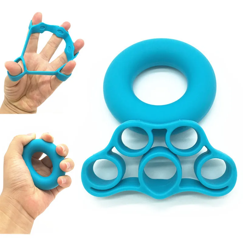 

2pcs Finger Resistance Bands Hand Gripper Forearm Wrist Training Stretcher Exercise Pull Ring Grips Expander Fitness Equipment