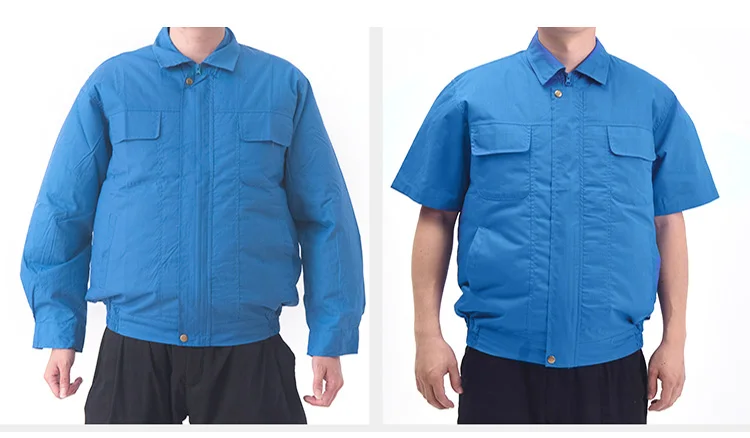 Summer Cooling Air Conditioning Clothes Charging with Fan Clothing Outdoor Welder Working Long  Short Sleeve Fan Jackets (10)