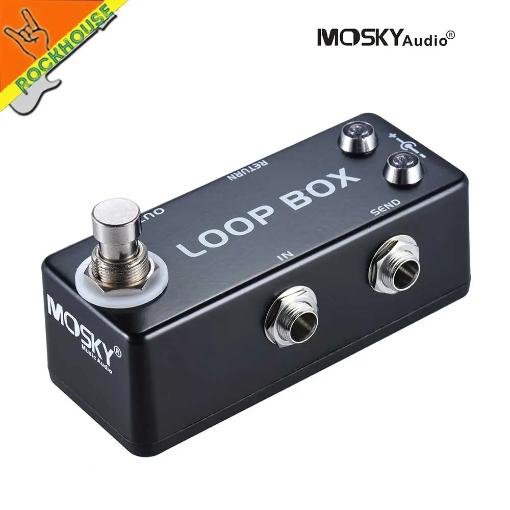 Mosky Loop Box Guitar Pedal Amplifier Box Looper Pedal Connect to AMP Return and Send Jacks Free shipping