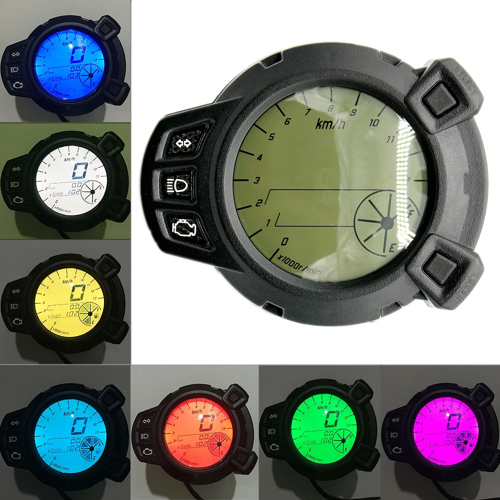 

12V Motorcycles Refit Seven Color Liquid Crystal Instruments for BWS 125
