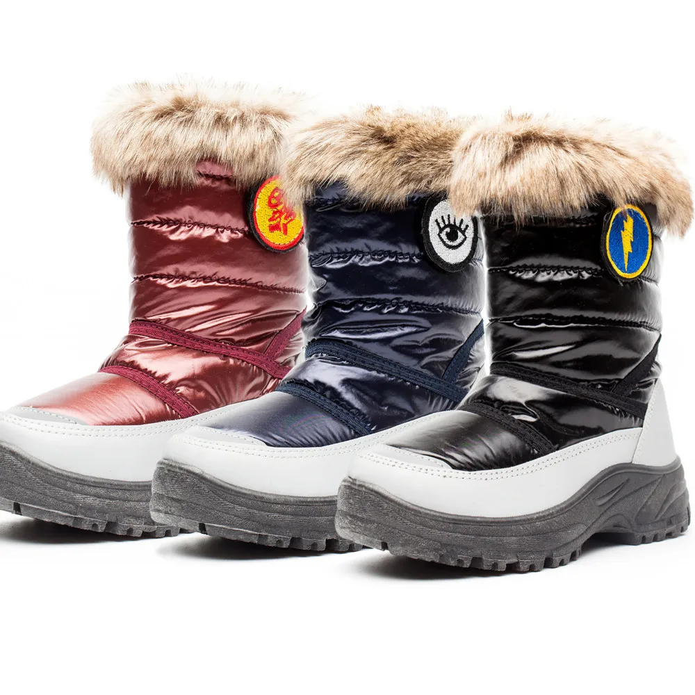 

Stylish and comfortable warm solid color ladies snow boots winter plus cotton warm and comfortable non-slip winter women shoes