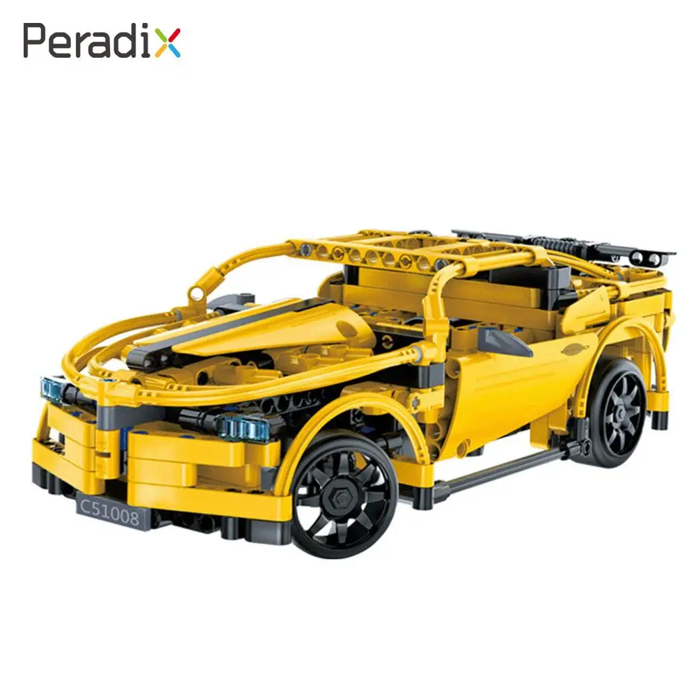 

2.4GHz Blocks RC Car Assembled Supercar DIY Fun Building Blocks Supercar Building Blocks 419pcs Assembled Vehicles Supercar