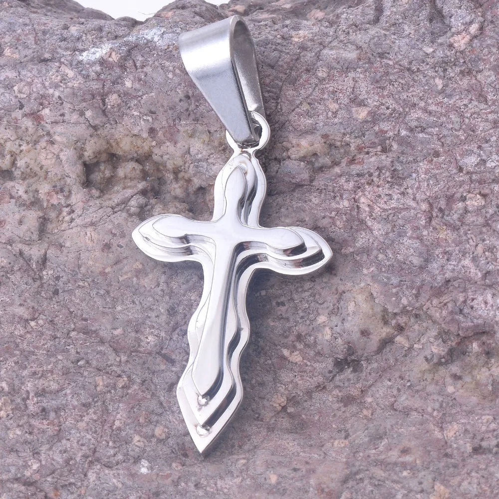 

316L Stainless Steel Cross Pendant With Free Stainless Steel Necklace CS016