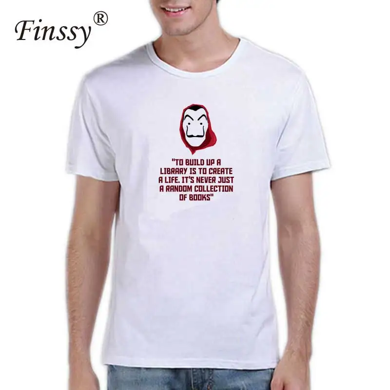 

La Casa De Papel Dali harajuku Print t shirt Money Heist The House of Paper soft cotton Summer Streetwear T shirt for men