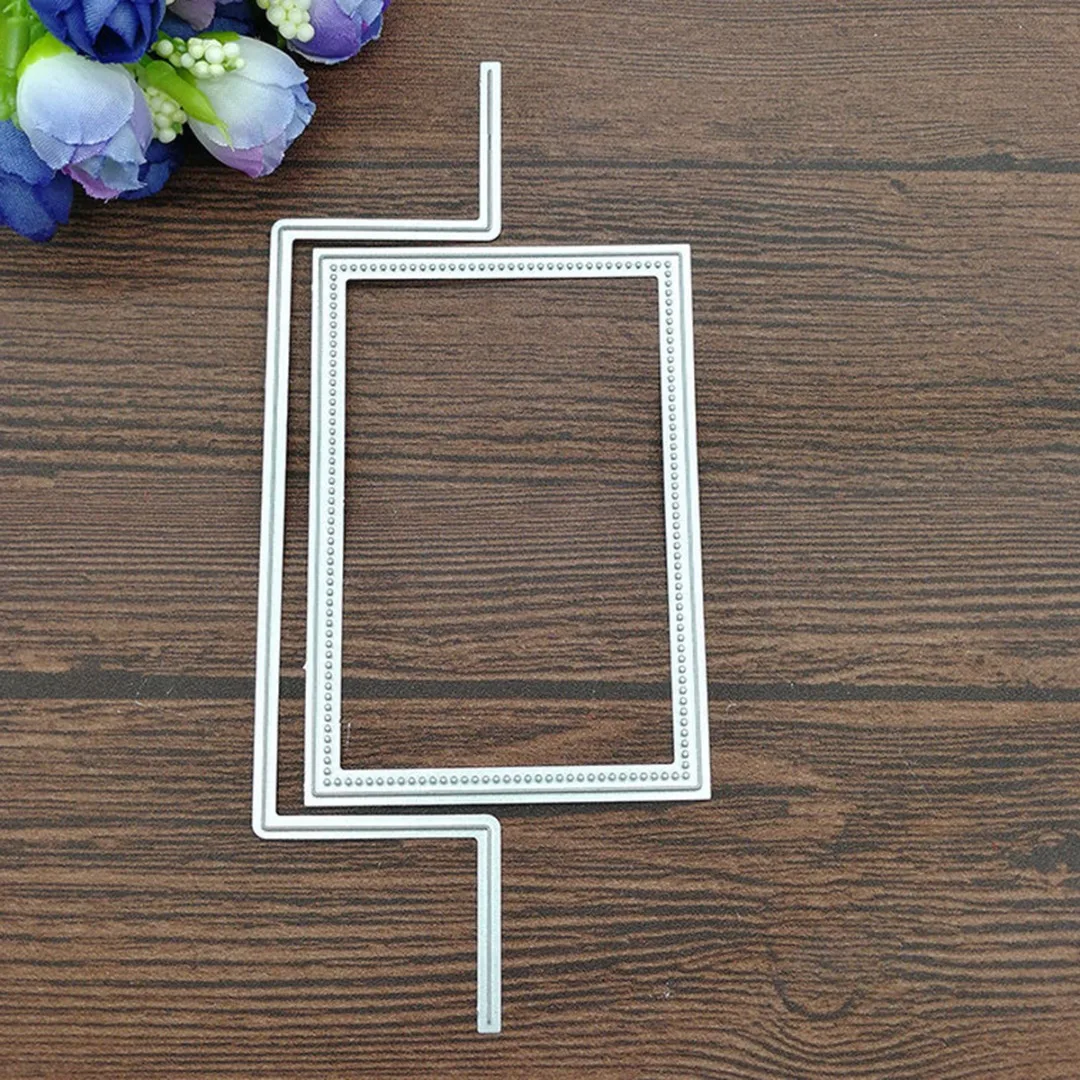 Rectangle die cut Metal Steel Rectangle Frame Dies Stencil For DIY Scrapbooking Album Paper Card Decorative Craft