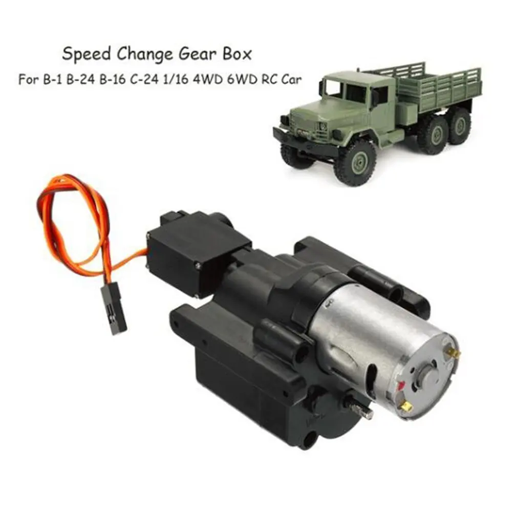 

Speed Change Gear Box for WPL B-1 B-24 B-16 C-24 1/16 4WD 6WD RC Car Crawler 10km/h-30km/h Remote Control Parts & Accessory