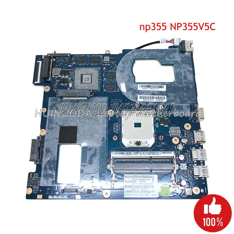 Meilleur Carte mère d ordinateur portable Pour Samsung NP355 NP355C4C NP355V5C QMLE4 LA 8863P BA59 03567A HD7600 1 gb BA59 03568A BA59 03402A Prise FS1
