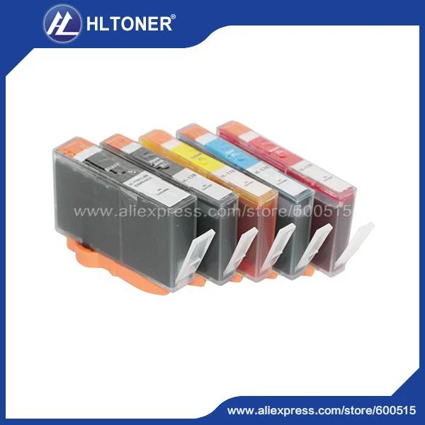 

5pcs Ink cartridge 178XL Compatible for Photosmart  Premium C309a/C309c/ Fax C309a/ C310c