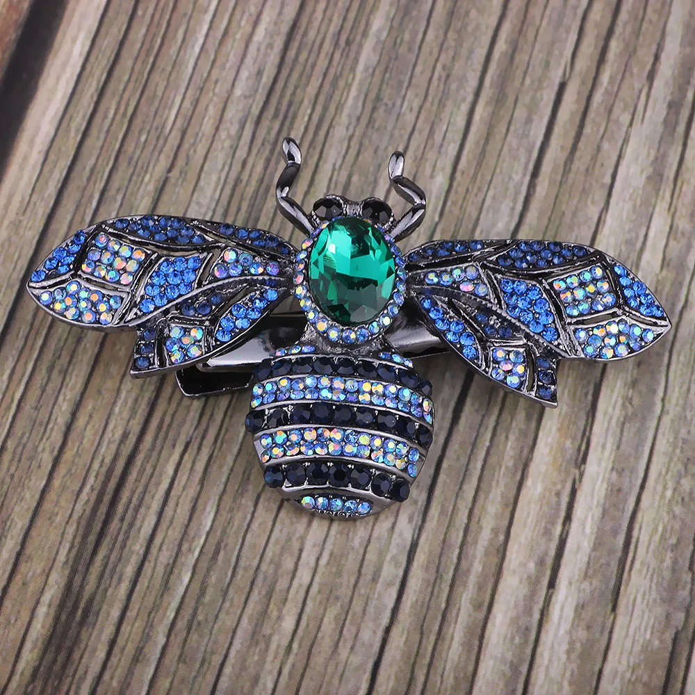 

FARLENA Jewelry Vintage New Arrival Large Wasp Art Nouveau Pendant Brooch Pin With Full Rhinestone Crystal Free shipping BRO346