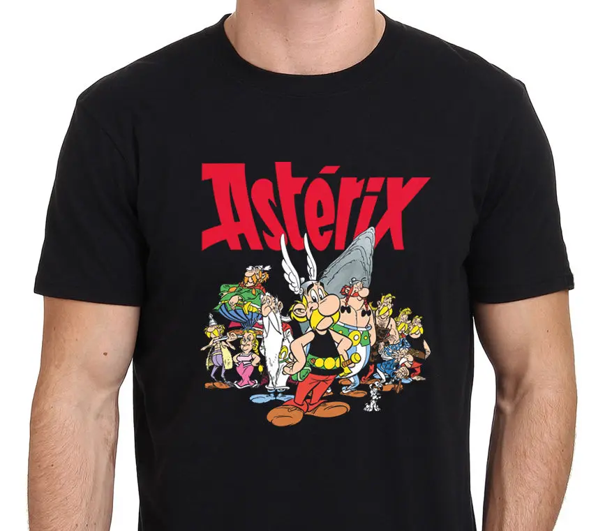 

Asterix And Obelix the Gaul Cartoon Comic Men's T-Shirt Size:S-M-L-XL-XXL