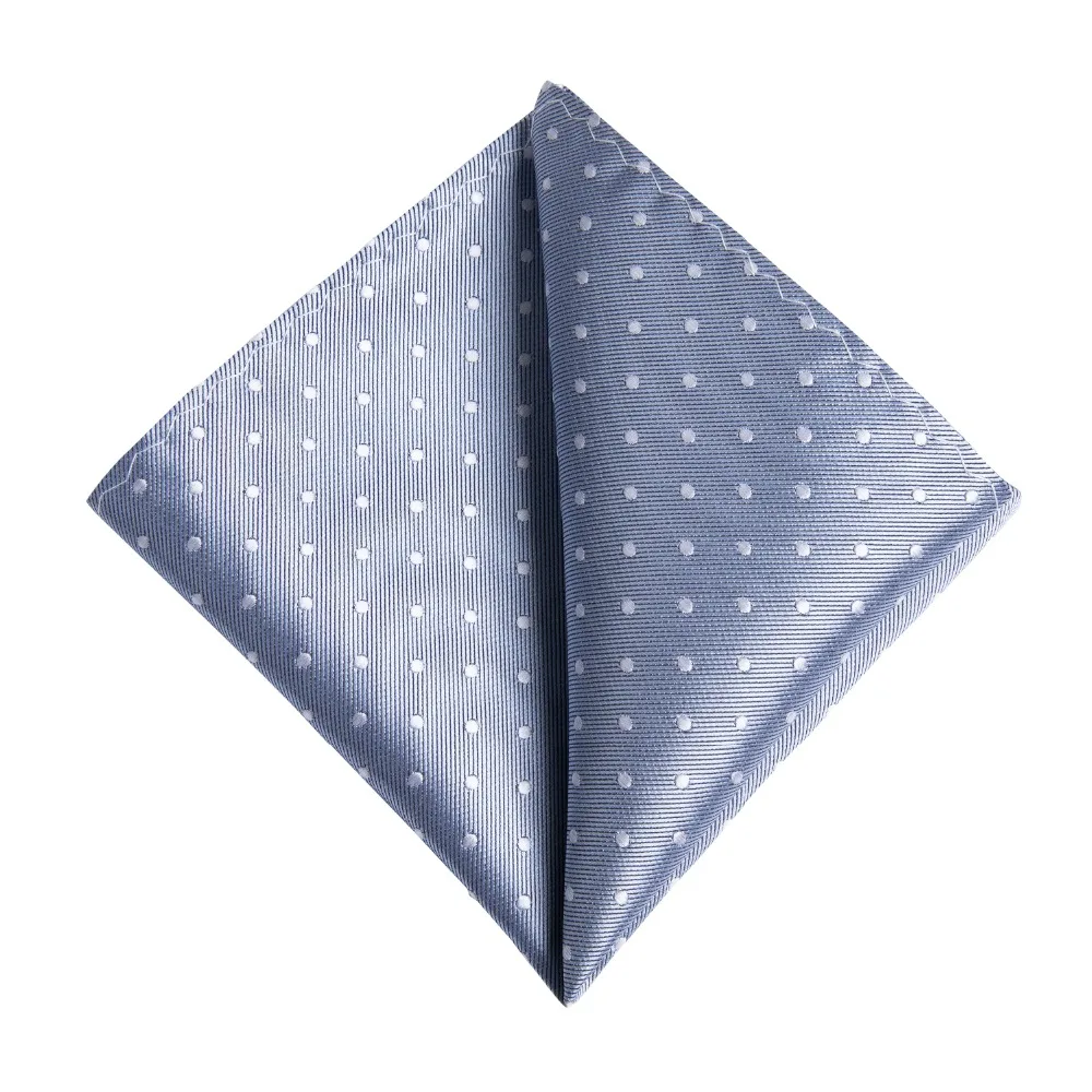 Новинка, DiBanGu, дымчатые галстуки в синий горошек, Hanky, запонки, галстук для мужчин, шелк, галстук, деловой, Свадебный, вечерний, мужской галстук, набор, SJT-7146