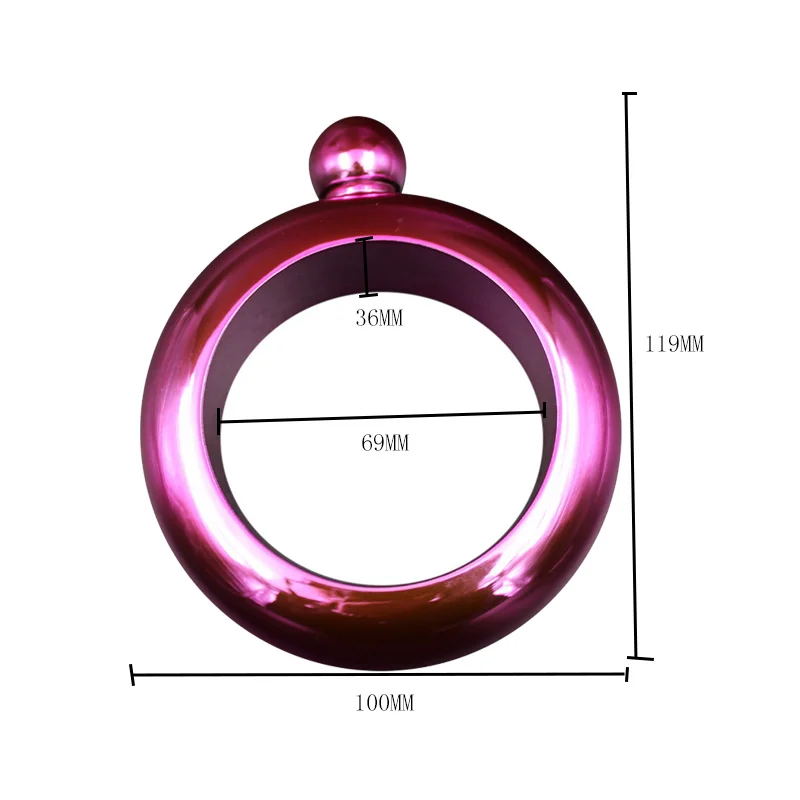 Hoomalll портативная фляжка из нержавеющей стали, браслет с воронкой, кувшин 3,5 унций, винная Смешанная бутылка, спиртовый браслет, походные флагманы, посуда для напитков