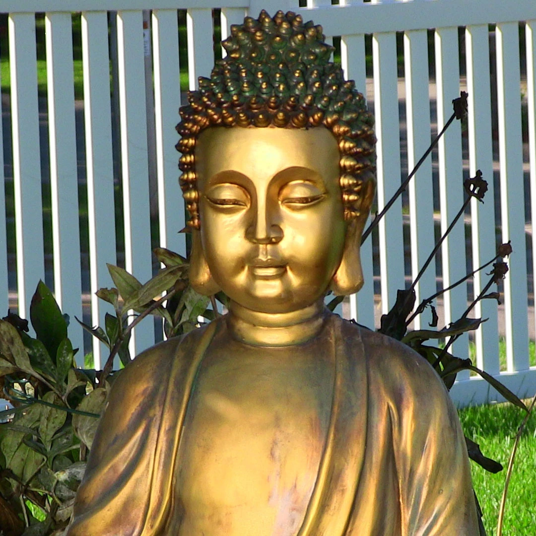 Sunnydaze Outdoor Relaxed Buddha Fountain with Light, 36 Inch Tall (3)
