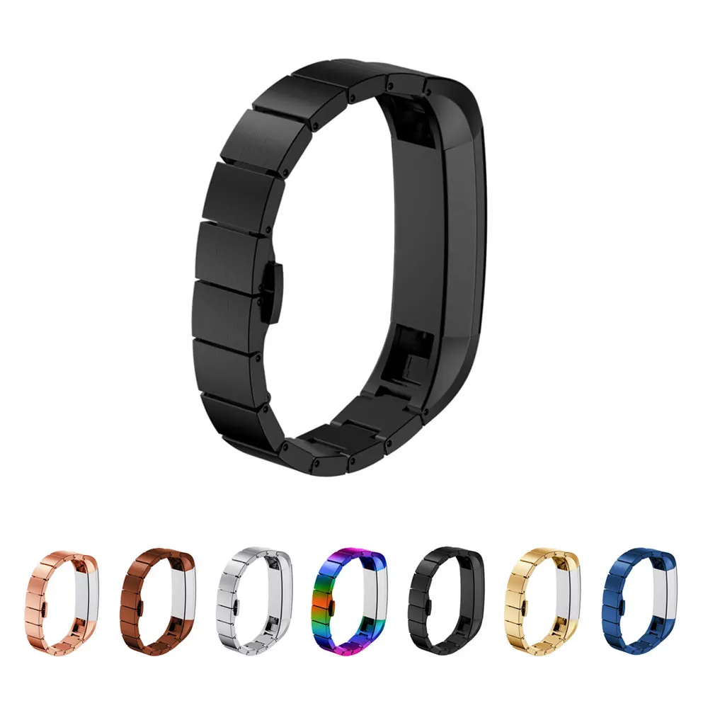 

7 Colors Stainless Steel Wristband Replacement Band for Fitbit Alta Band Strap