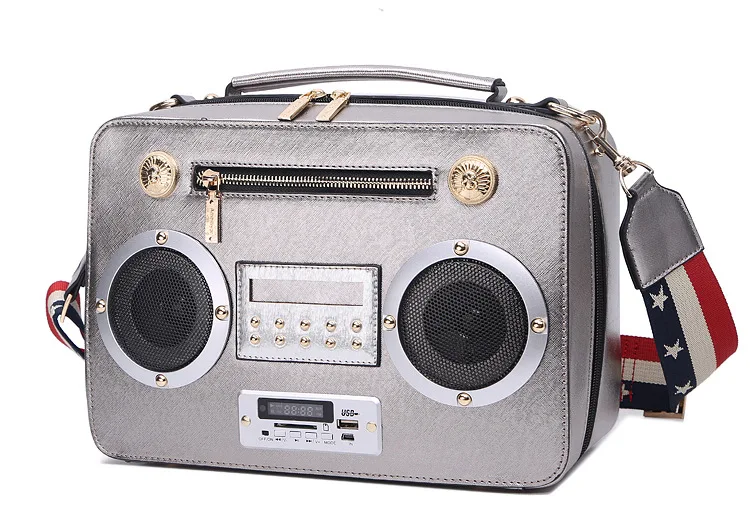 Креативная Женская Ручная сумка, сумка для радио, сумка, мужская сумка с поддержкой Bluetooth карты