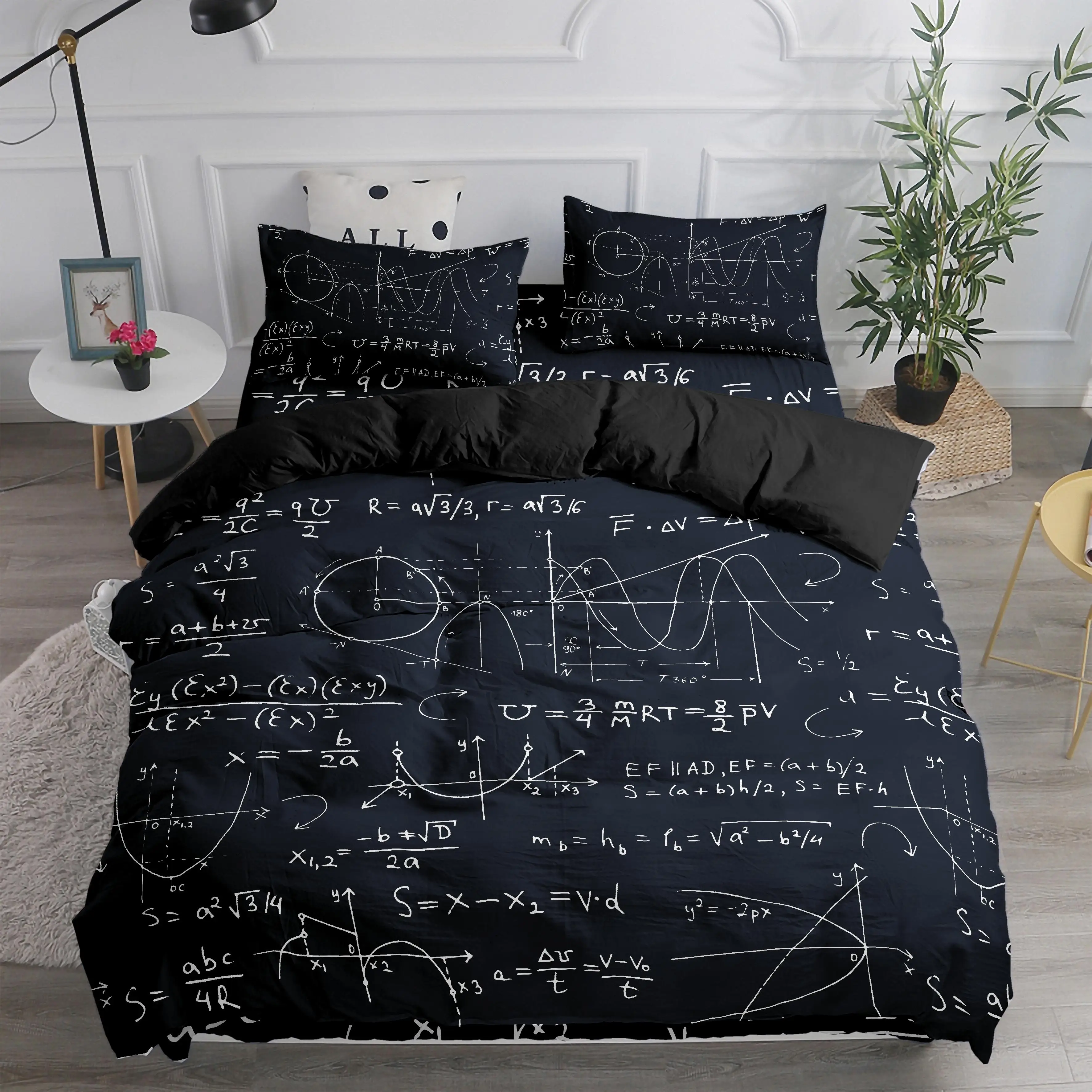 Zeimon Black White 3d Bedding Set Geometric Duvet Cover Sets Queen King Size Luxury Home Decor Microfiber Comforter Bedspread Bedding Sets Aliexpress