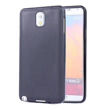 Nova Alta Qualidade Preto Matte TPU Gel tampa da Caixa da pele Para Samsung Galaxy Note III N9000 3