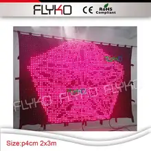 p40mm 2x3 м светильники светодио дный освещения стены светодио дный этап фоне светодио дный занавес