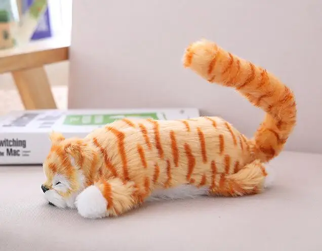 Rolling& waging Tail Cat электронный плюш мягкие животные Battry игрушки для детей
