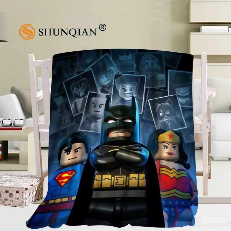 Custom The LEGO Batman blanket Flannel Fabric 58x80inch 50X60inch 40X50inch Sofa Bed Throw