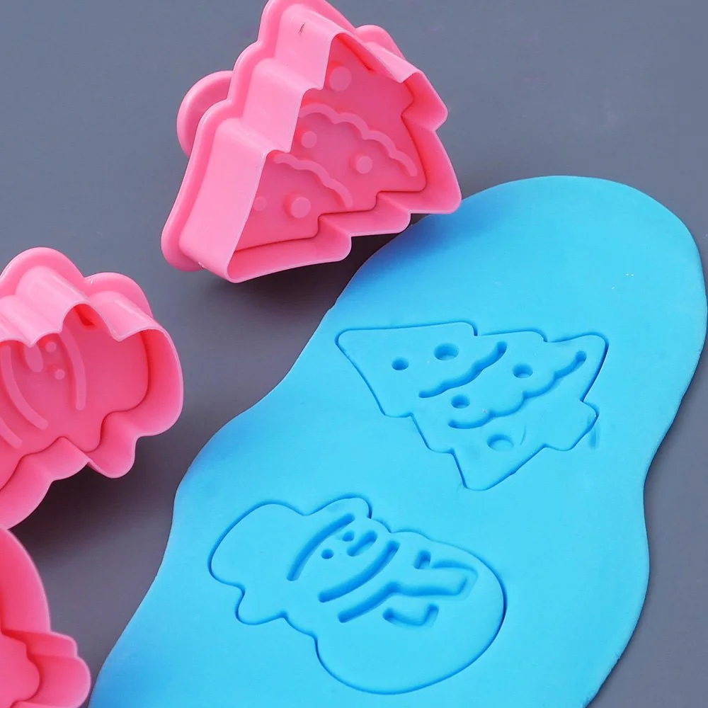 Кухонные принадлежности 4 шт./компл. формочки для печенья 3D плунжеры DIY формы