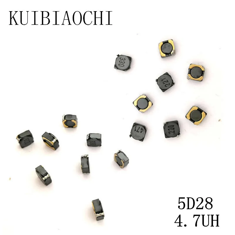 10 шт./лот SMD силовой индуктор CDRH5D28 4 7 мкГн 4R7 6*6*3 мм экранированный обмоточный |