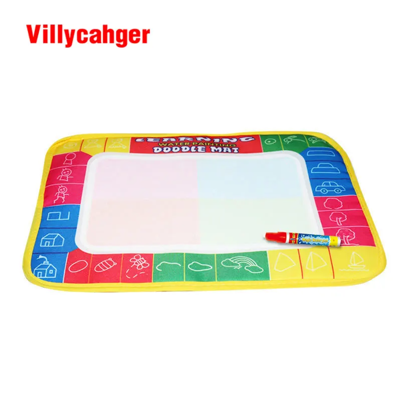 

1 Pcs 29X19cm 4 color Mini Water Drawing Mat doodle Mat&1 Magic Pen for kids 8866