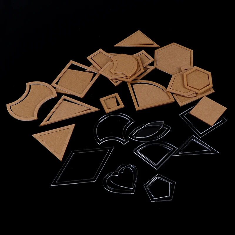 54 Pcs/set Quilter Styling Tool Cloth For Quilting Supplies Handmade Mixed Quilt Templates Acrylic Diy Tool For Patchwork