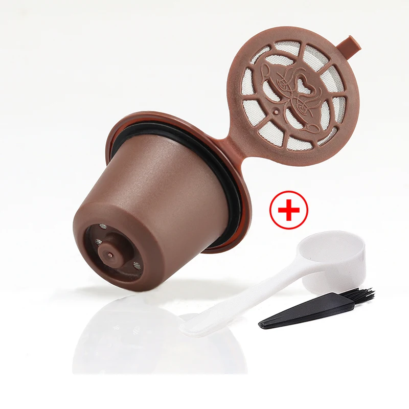

Nespresso 1x With 1x Brush 1x Spoon Plastic Nespresso Capsules Insert Stainless Steel Filter Capsulas Nespresso Pods
