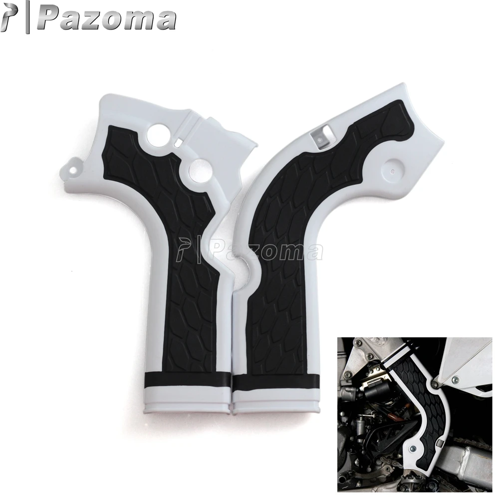 Warna Putih Motocross Frame Guard Pelindung Motor Frame Cover Perlindungan Honda CRF 250 R 450 R 2013 2016 Sepeda Motor Frame Motocross Honda Motorcycle Covercover Motocross AliExpress