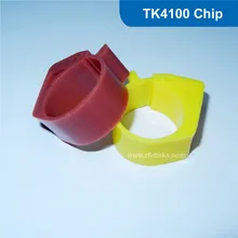 Пассивные rfid кольцо цыпленка бирка rfid ярлыки для куриц 125 кГц RFID бирка для животных rfid голубиное бирка на лапку с Hitag TK4100 чип