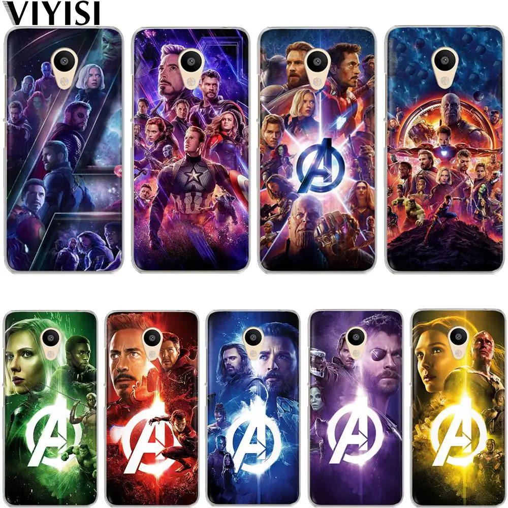 

Cool Marvel Avengers Heroes Iron Man Captain America Case For Meizu M6 Note M5S 5C M3s 3 M5 Note Pro6 U10 U20 16th Coque Cover