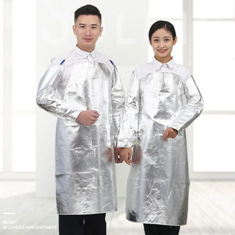 

High Temperature Resistance Prevent Oil Stains Safety Suit Welder Work Overalls Flame Retardant Clothing Kitchen Work Clothes