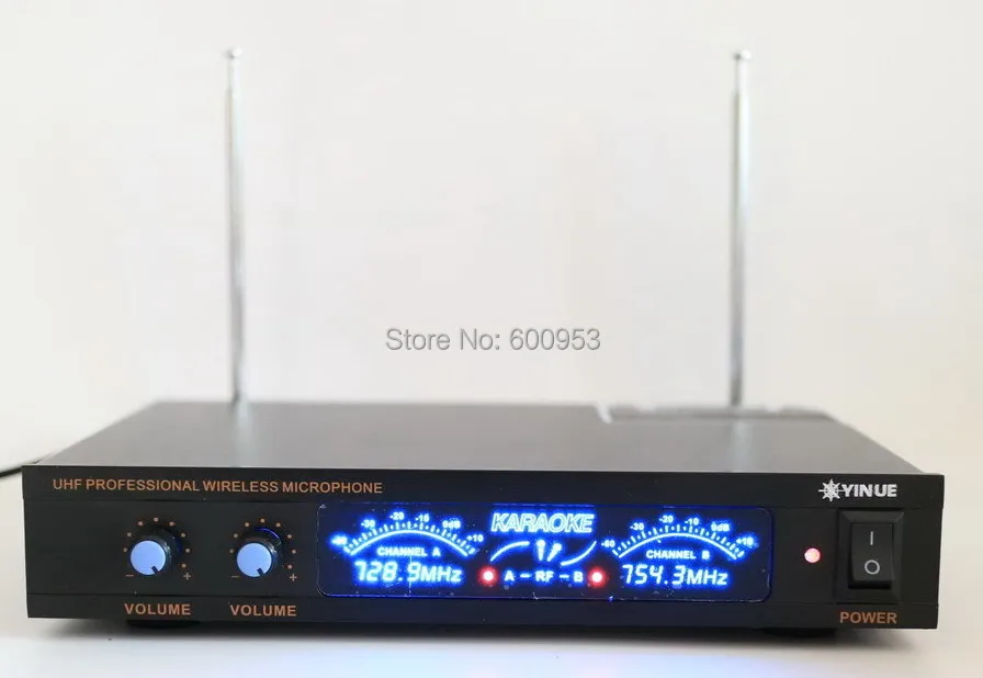 Uhf اثنان قناة لاسلكية lavalier 2 bodypack مع 2 دبابيس mic