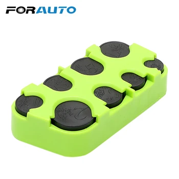 

FORAUTO Plastic Car Euro Coin Case Auto Coin Holder Money Container Organizer Storage Box Stowing Tidying Car-styling
