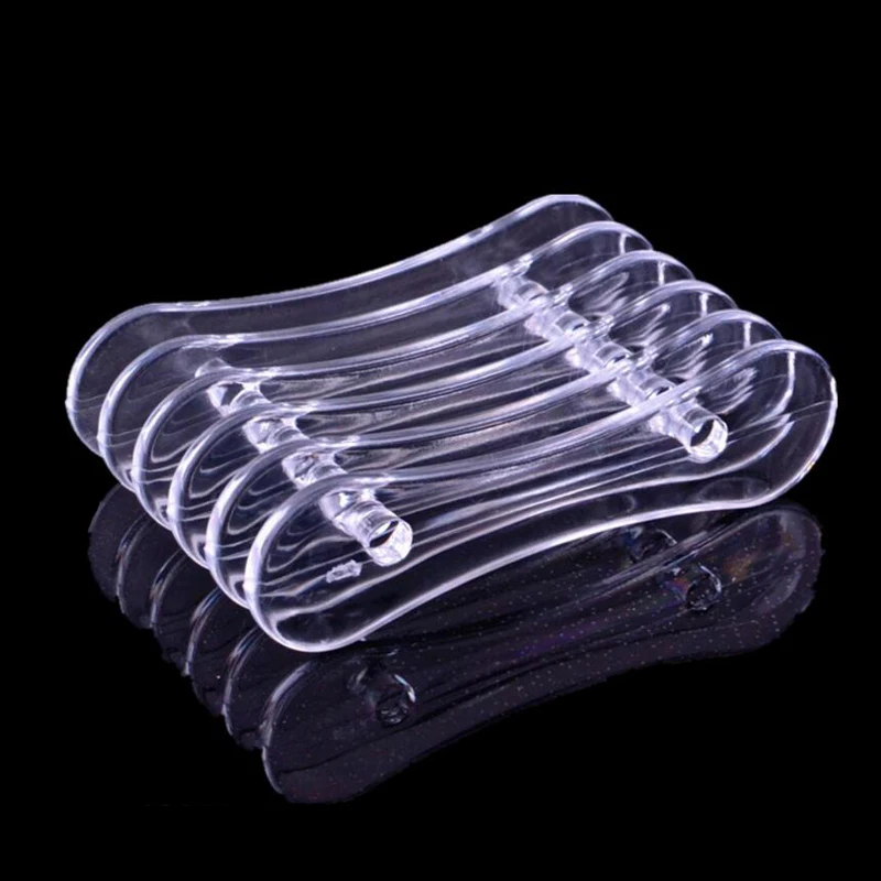 Transparent Nail Art Brushes Pen Holder 5 Grid Nail Art Makeup Brush