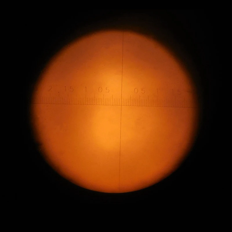 DIV = 0,05 мм микроскоп окуляр микрометр калибровка слайд окулярная сетка вертикальная линия горизонтальная линейка 5-0-5 диаметр 20 мм