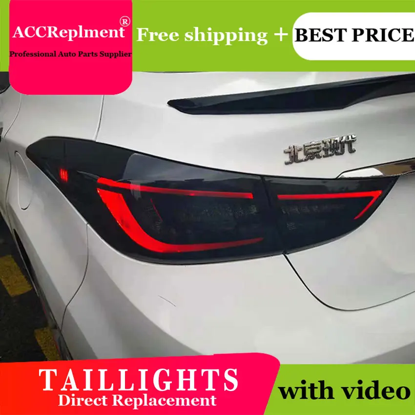 4PCS Car Styling for Hyundai Elantra Taillights 2012 2017 for Elantra