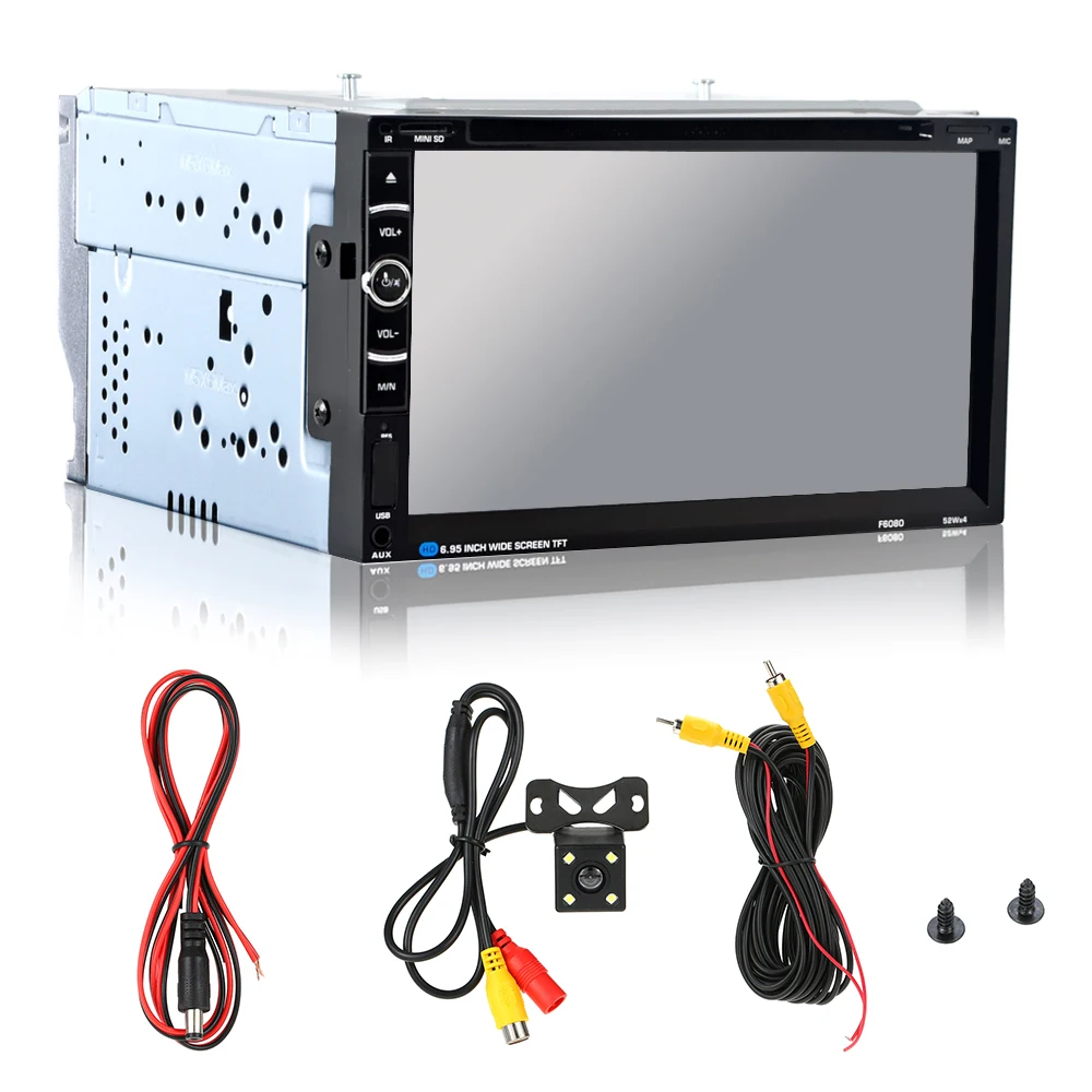 Best HD Autoradio Cassette Recorder Automagnitola 2 DIN Car Radio MP5 Carro Multimidia Player with GPS Navigation for Toyota Corolla 1