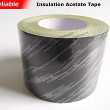 10 см,(100 мм* 30 м) изоляционная ацетатная лента Черная изоляционная лента одинарная клейкая, высокотемпературная, для мотора, трансформатора, катушки